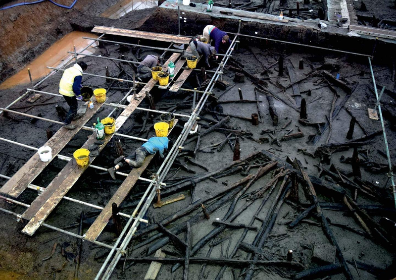 Archaeologists at the Must Farm site.